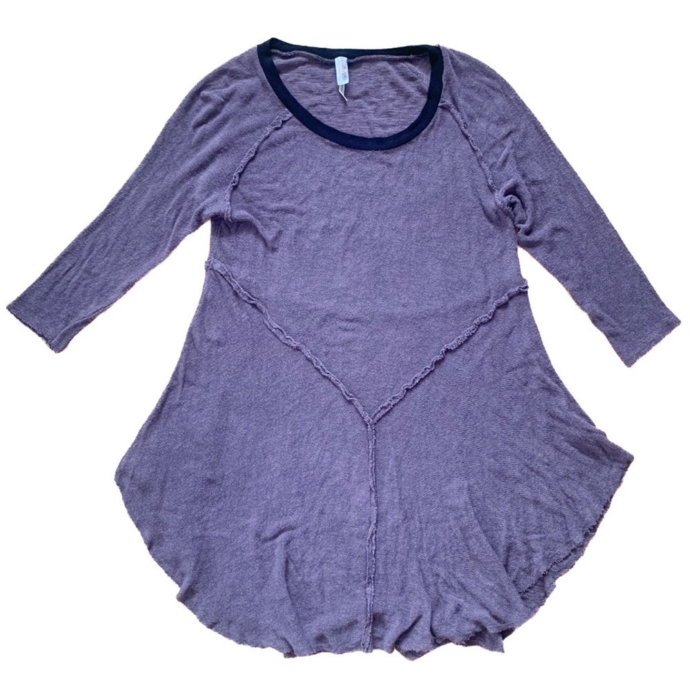 Free People Intimately Weekends Festival Top Sexy Raw Edge Hem y2k Witchy Sz Sm - Picture 2 of 8
